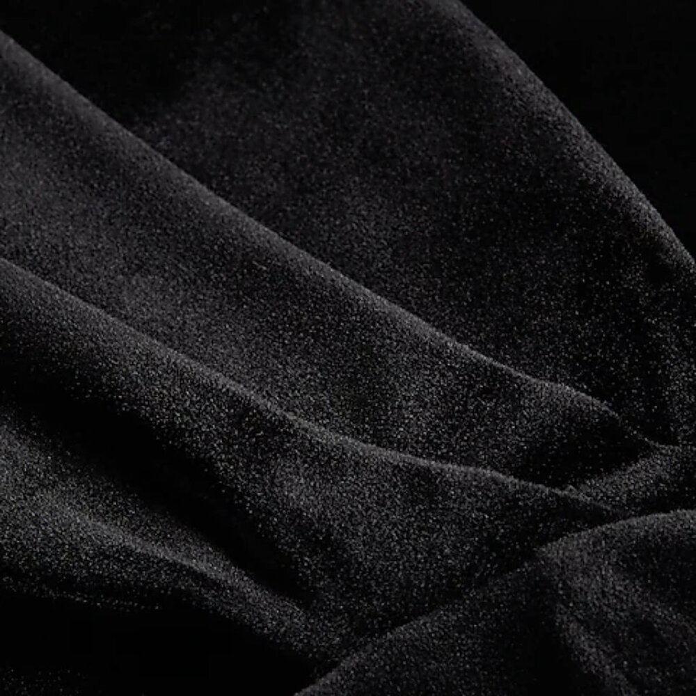 EXPRESS Off The Shoulder Mini COCKTAIL PARTY BLACK VELVET Dress XS NWT - Picture 8 of 9
